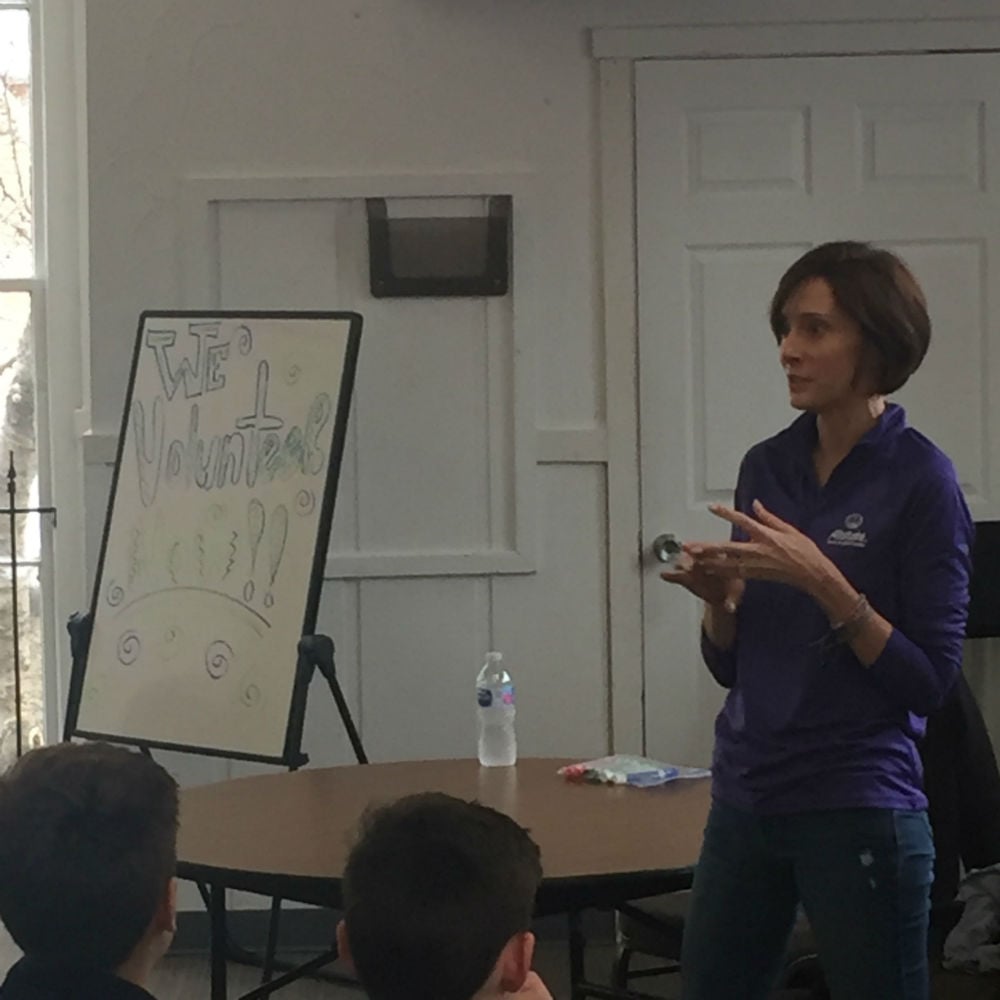 Presenting at the WE Volunteer Now Speaking Tour at St. Michael School of Clayton and Ascension Catholic School. I was able to share $250 WE Volunteer Now grants to develop youth volunteer programs!
