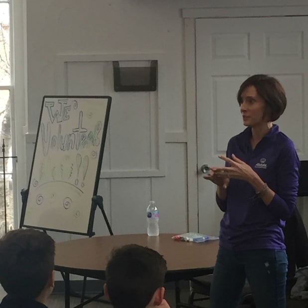 Speaking with the WE Volunteer Now Speaking Tour at St. Michael School of Clayton and Ascension Catholic School. I also presented $250 WE Volunteer Now grants to develop youth volunteer programs!
