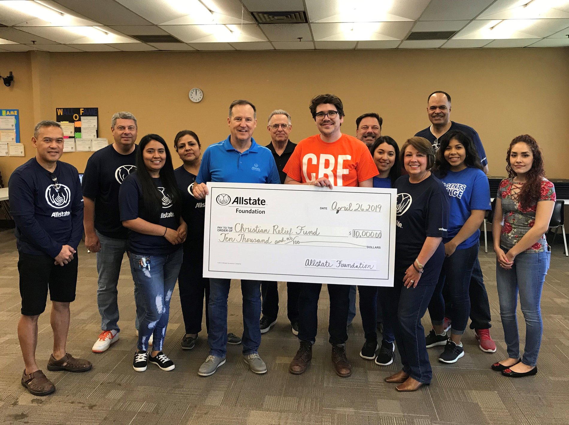 Earning Christian Relief Fund - Saltillo a $10,000 grant from the Allstate Foundation