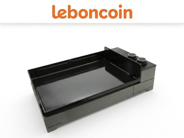 Plancha électrique FORGE ADOUR Premium E 60 A NG 2 brûleurs à poser