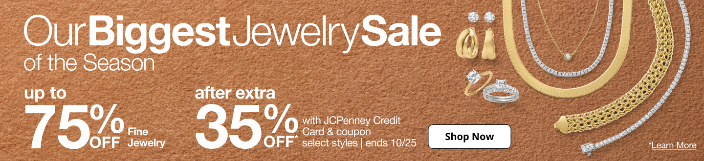 Save up to 75% off during JCPenney's Biggest Jewellery Sale of the Season!