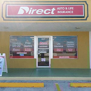 Direct Auto Insurance storefront located at 207 US Highway 27 South, Sebring