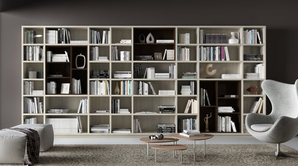 Upgrade – for free! Custom built-in bookshelf by California Closets