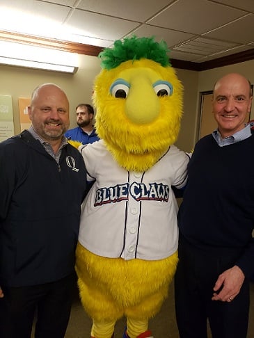 Bob Considine & Donn Sharer at Lakewood Blueclaws event.