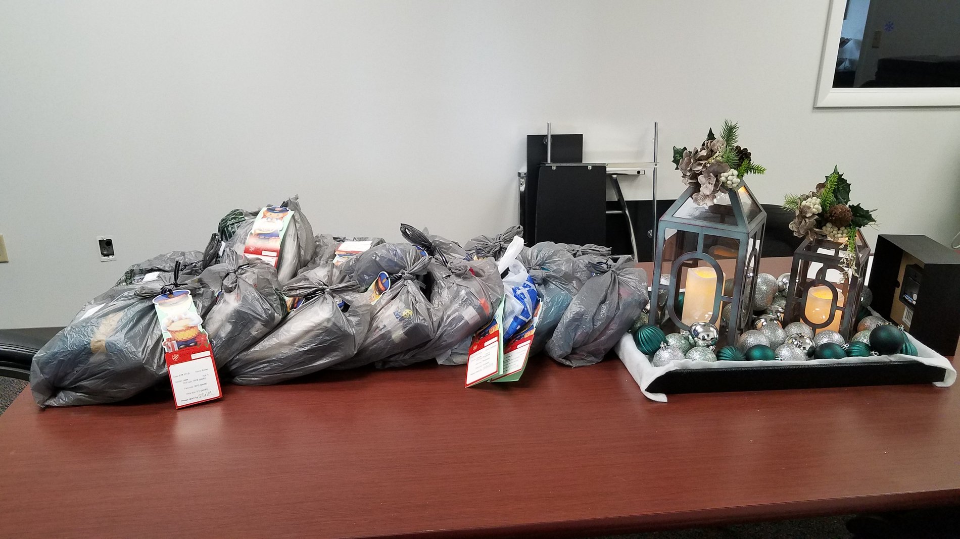 All the Angels for the Salvation army all ready to go see some special children this Christmas!