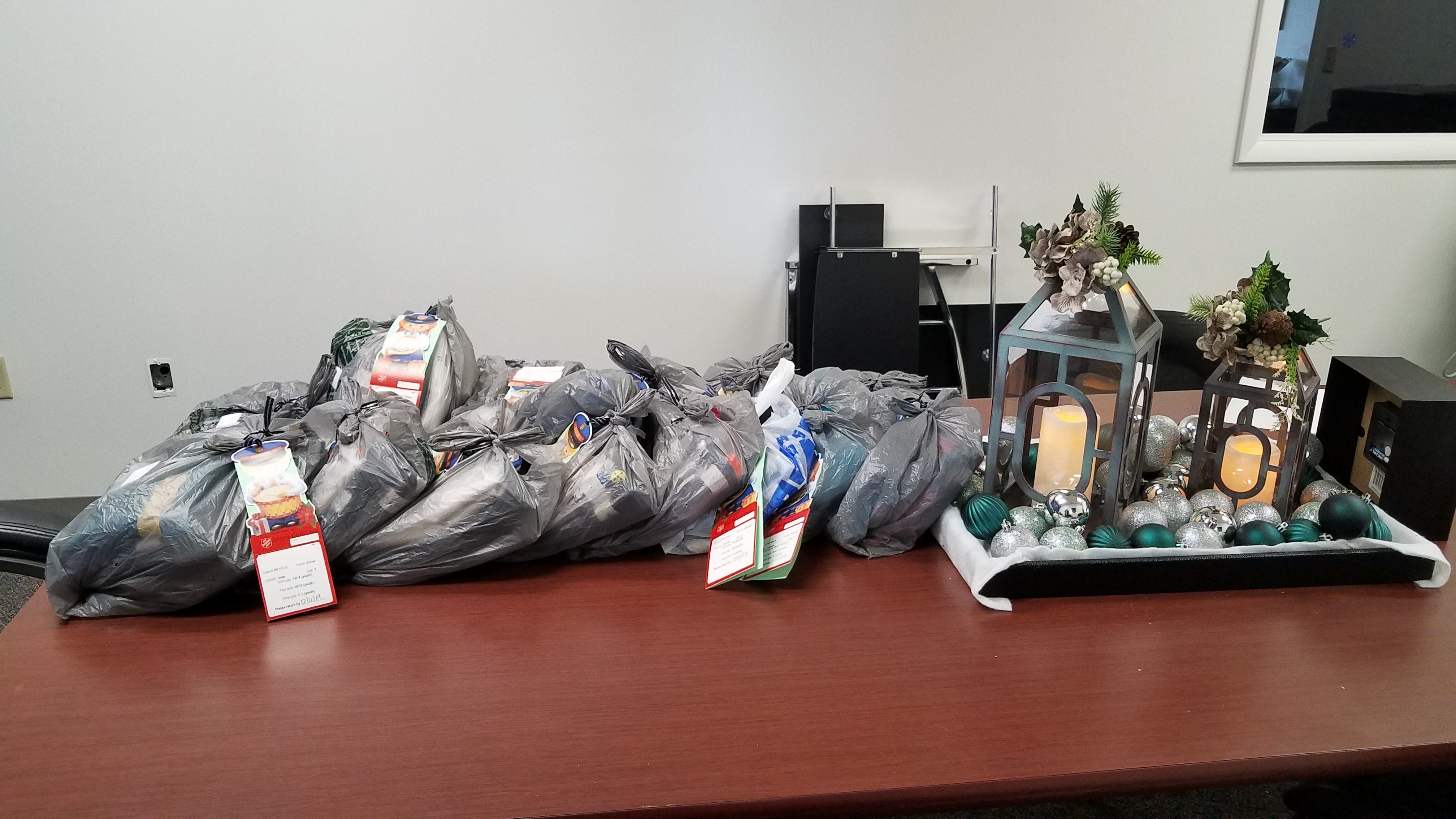 All the Angels for the Salvation army all ready to go see some special children this Christmas!