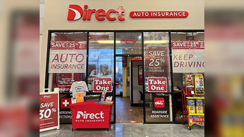 Direct Auto Insurance storefront located at 3025 North Dowlen Road, Beaumont