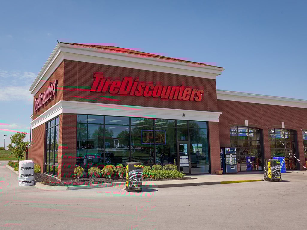 front of store