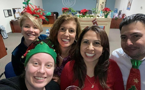 Holiday team picture! Merry Christmas season! Love celebrating with my team. So appreciative to have this group!