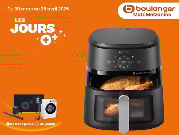 Airfryer PHILIPS NA231/00 Friteuse sans huile avec fenêtre de cuisson Noir/Argent, Série 2000 6.2L