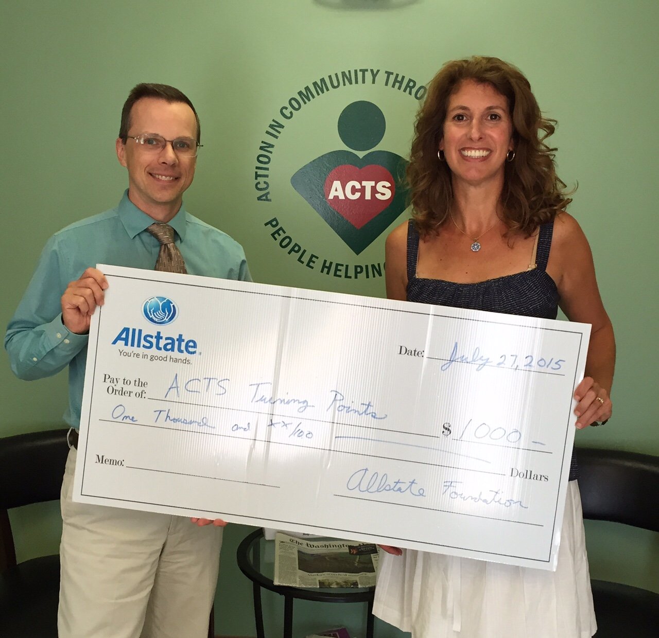 Christine Angles - Manassas, VA Allstate Insurance Agent with an Allstate Foundation grant for Action in Community Through Service