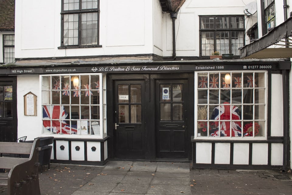 D C Poulton & Sons Funeral Directors in Ongar, Essex.