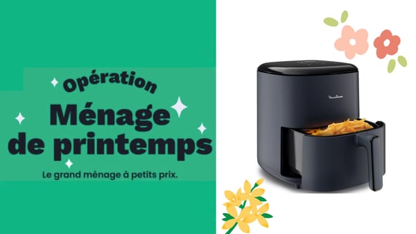 Friteuse sans huile MOULINEX Easy fry max 5L EZ245B20