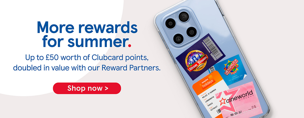 More rewards for summer with £50 in Clubcard points with selected deals at Tesco Mobile
