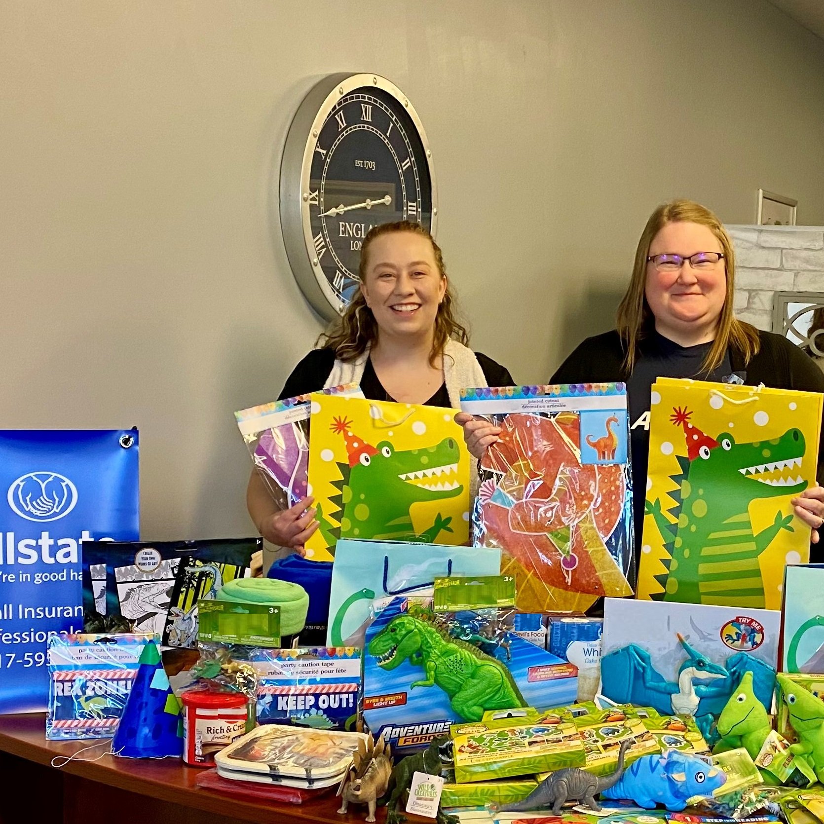 Celebrating our agency birthday with donations to Project Birthday Bag which provides gifts and party supplies to local kids in need.