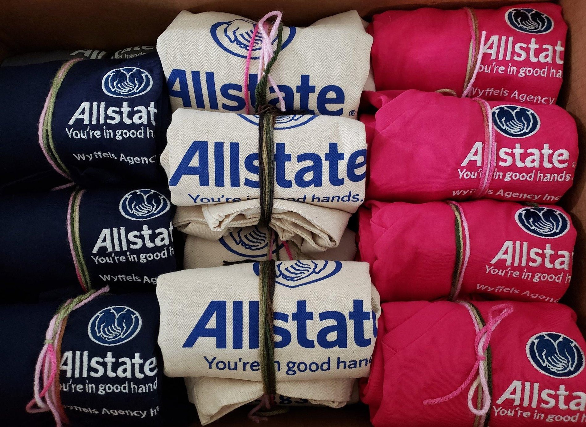 Swag is prepped and ready to give away.