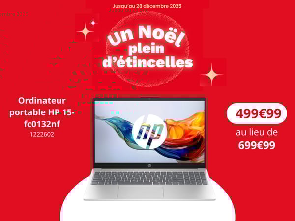 offre noel, Ordinateur portable HP 15-fc0132nf