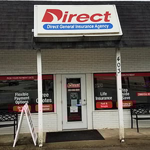 Front of Direct Auto store at 403 Erwin Road, Dunn