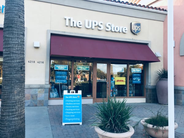 exterior storefront for The UPS Store 2056 in Visalia, CA
