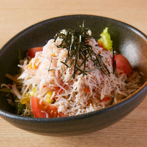 大根とシラスの青紫蘇サラダ