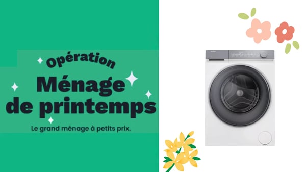 Lave linge hublot HAIER HW100-B14367U-FR