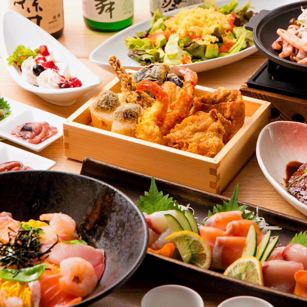 庵コース■3時間飲み放題■天菜の創作天ぷらを詰め込んだ天菜堪能プラン【12品4480円】