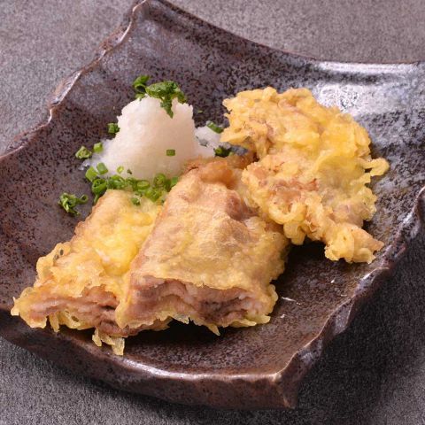 牛肉の天ぷら ~すき焼き風~