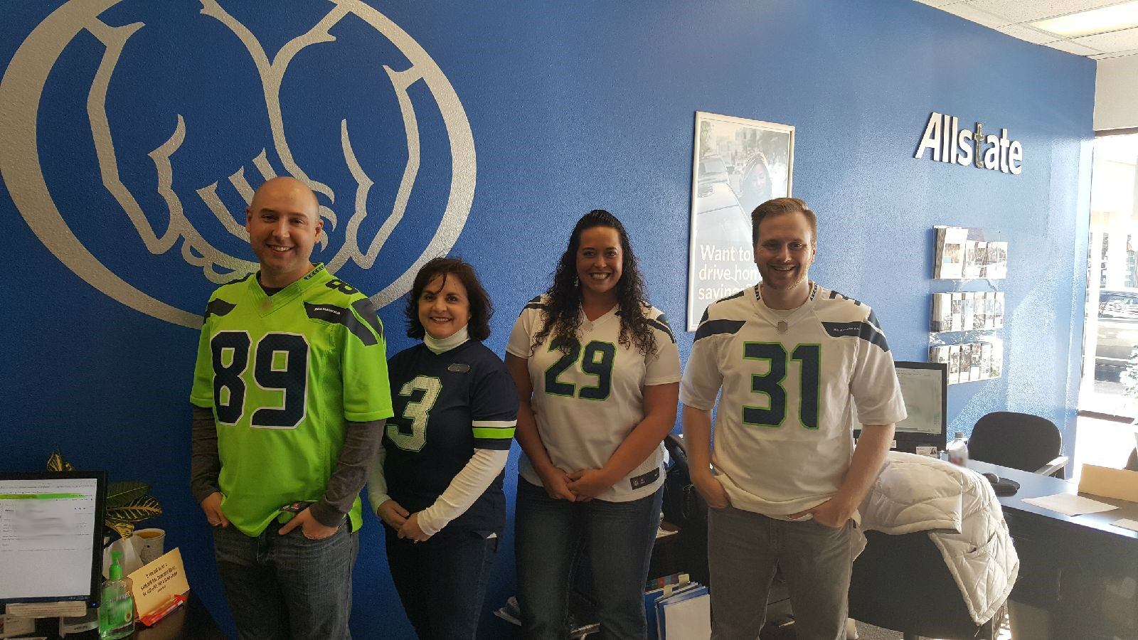 Blue Friday in the Lynnwood Allstate Agency