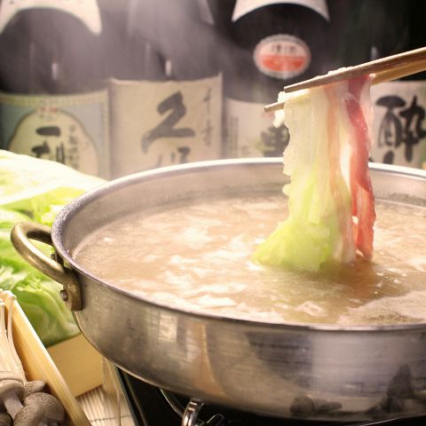 アグー豚のレタスしゃぶしゃぶ