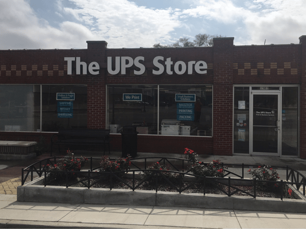 Facade of The UPS Store On Main Street