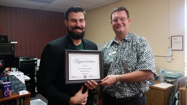 Certificate of Appreciation