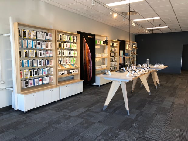 inside of AT&T Store (left side)
