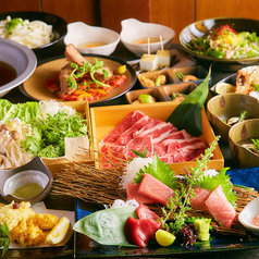 3・4月☆お刺身4種・馬肉・旬天ぷら「美食宴会」コース【3H生ビール付飲み放題付10品4000円】