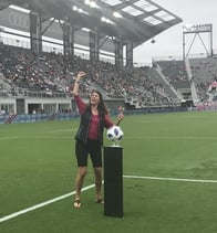 Christine Angles, Manassas VA car insurance agent at DC United Match