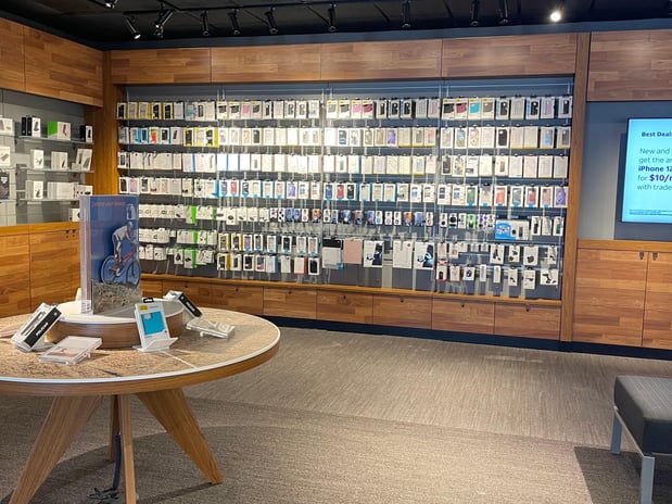 BACK OF STORE - IPHONE ACCESSORIES