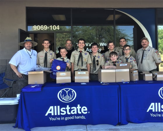 The Valley West Agency - Scout Troop 247 - Camping/Hiking Safety Kit Giveaway Day - 2018