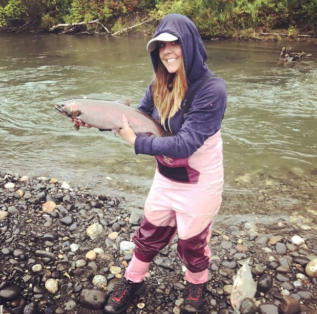 Sara fishing....