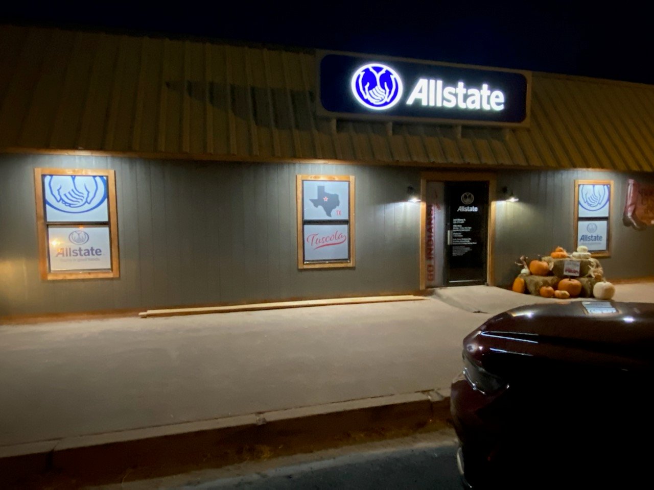 Our New sign and lights are up!!!