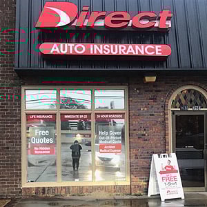 Front of Direct Auto store at 1632 Martin Luther King Boulevard, Greenville