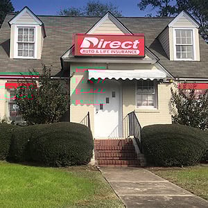 Front of Direct Auto store at 1431 North Columbia Street, Milledgeville