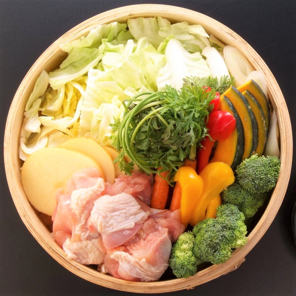 鶏とお野菜のせいろ蒸し