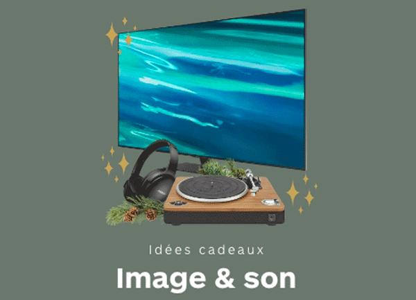 Platine vinyle, barre de son, tv oled, appareil photo, Boulanger Aubagne vous dévoile son top 5 des cadeaux image et son pour Noël