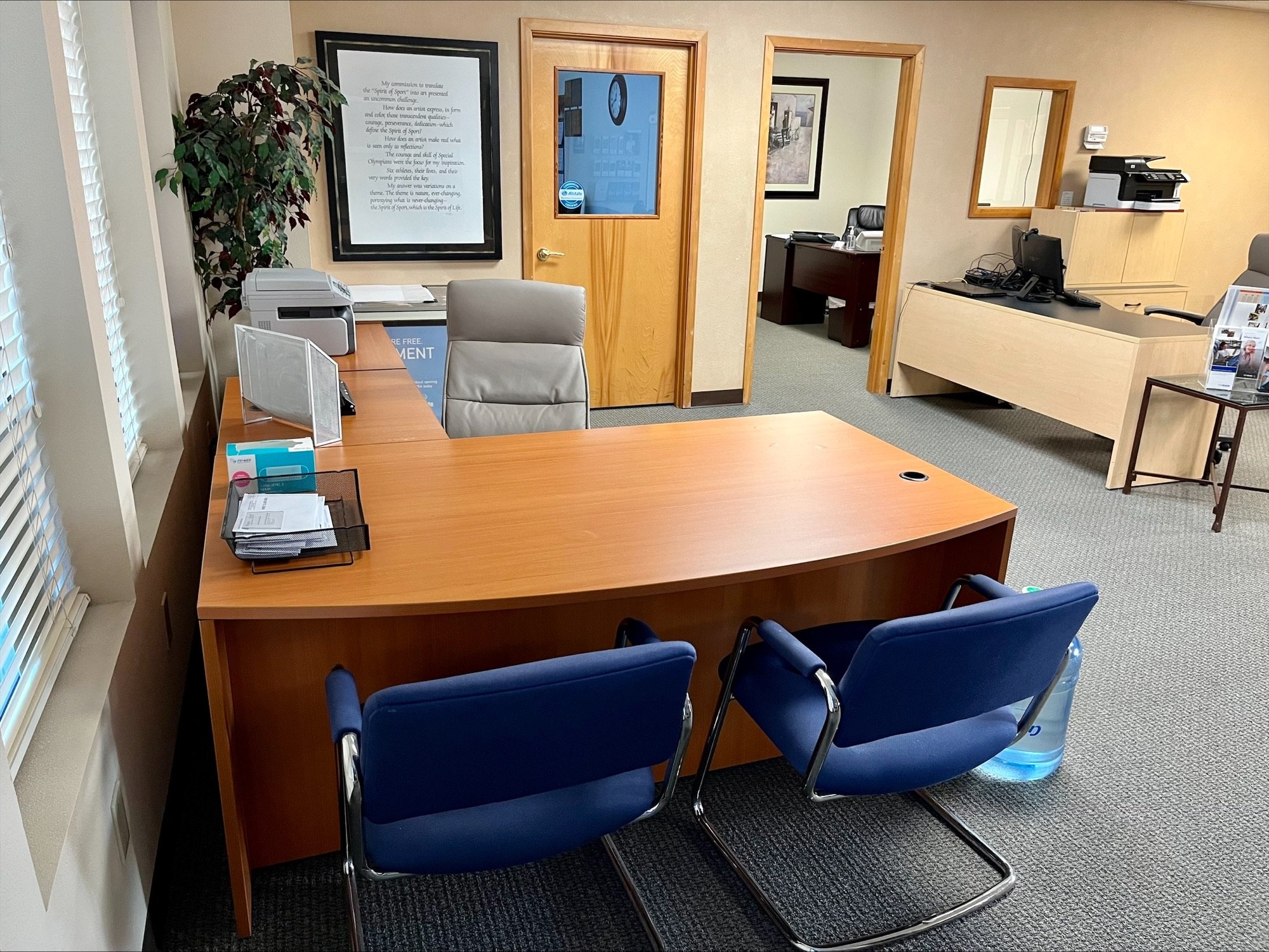 Reception desk