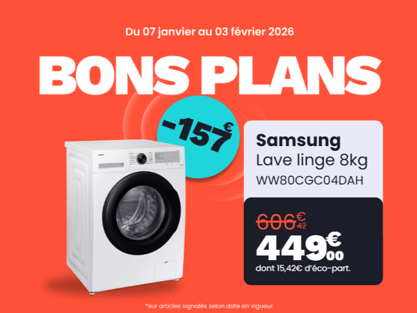 Lave linge hublot SAMSUNG WW80CGC04DAH