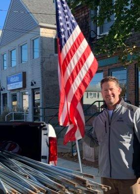 Proud to put out all the American flags and take them down in my community.