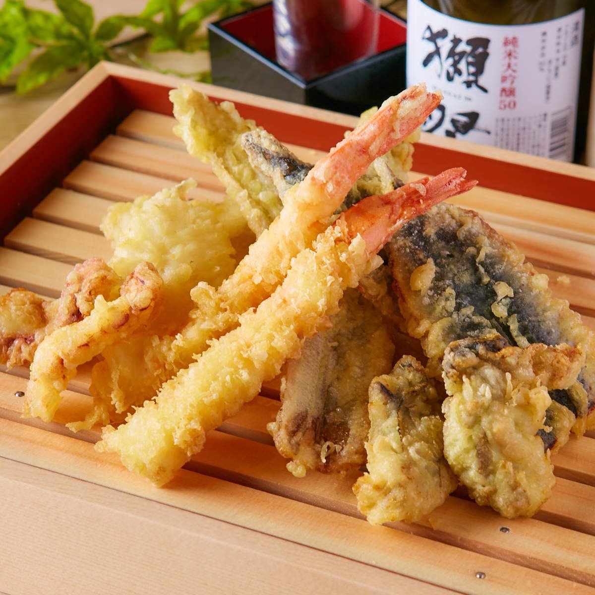 雅-Miyabi-■2時間飲み放題■天菜お試しコース!!秋の天ぷら三種盛り付き【7品3480円】