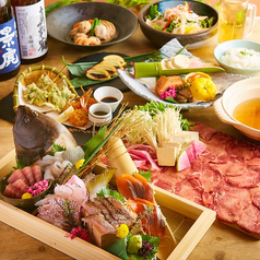 【はなれ】季節食材を堪能!選べるメイン料理に刺身・天ぷら 地酒5種付2.5時間飲み放題8品5000円