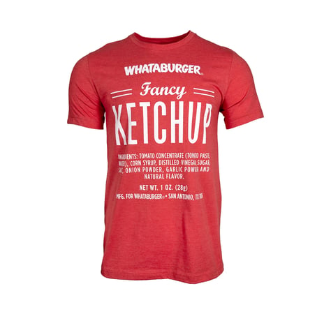 Fancy Ketchup Tee - Cotton/poly blend - Red color