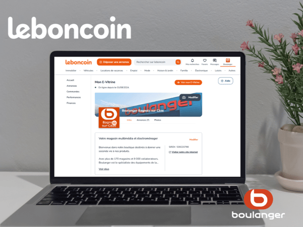 Publicité pour promouvoir la page le bon coin Bagnols sur Cèze