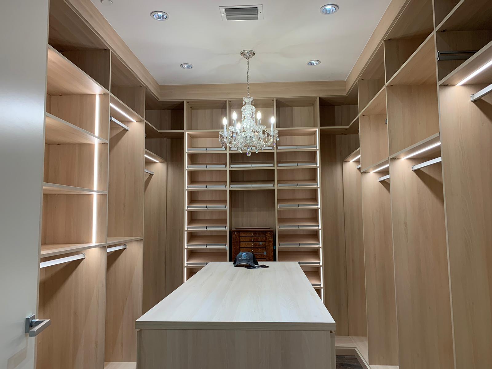 Island Dreaming Custom Walk In close with Island